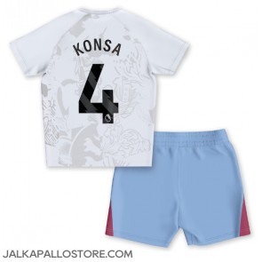 Aston Villa Ezri Konsa #4 Vieraspaita Lapsille 2023-24 Lyhythihainen (+ shortsit)